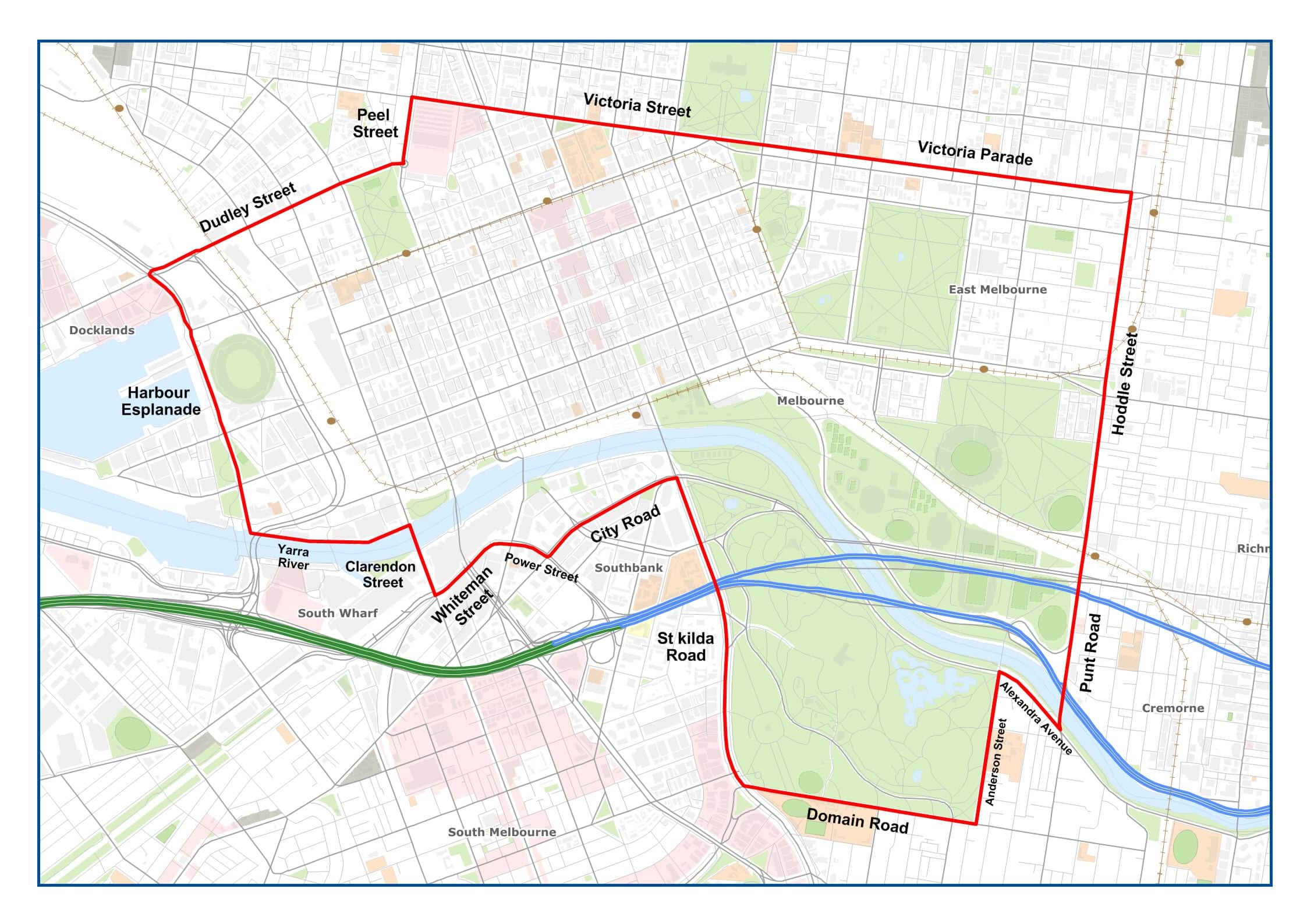 Map of operation - New Years Eve