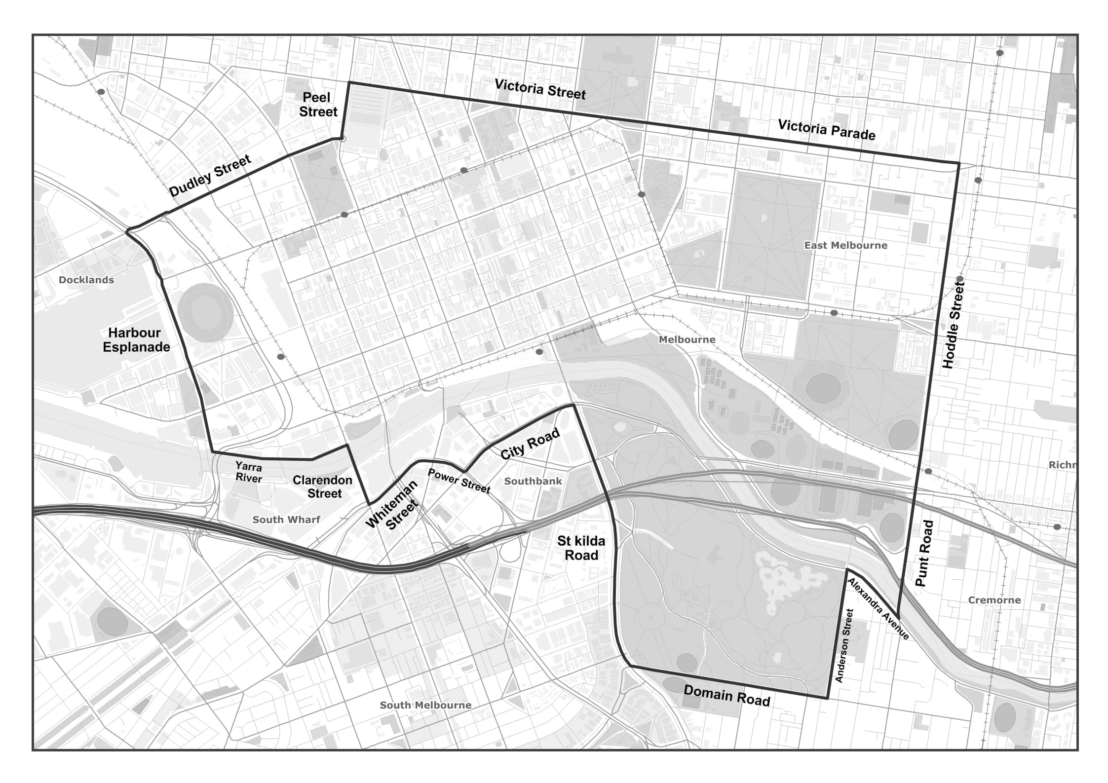 Map of Operation - New Years Eve 2020