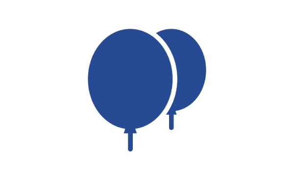 Icon of two balloons