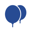 Icon of two balloons.