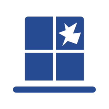 Icon of a broken window.