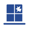 Icon of a broken window.