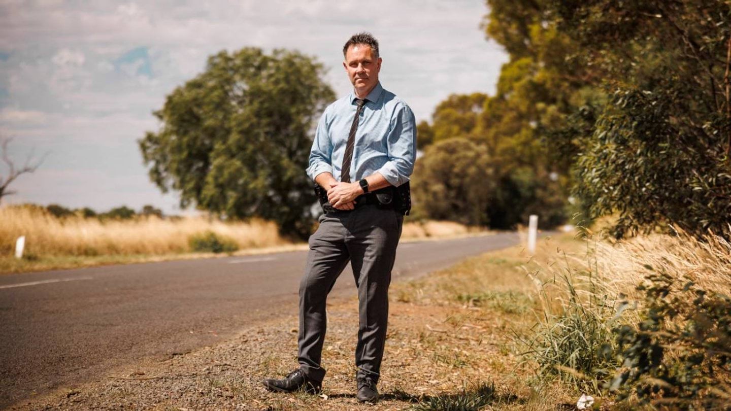 News - Police Life podcast - A detective standing on a country road