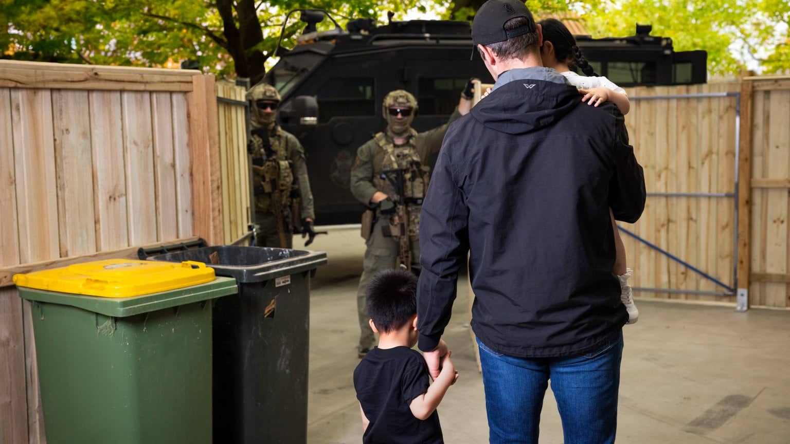 News - Police Life - Precious cargo safely home - Digitally altered Special Operations Group returned the kidnapped children to safety - 1280x720 - feature