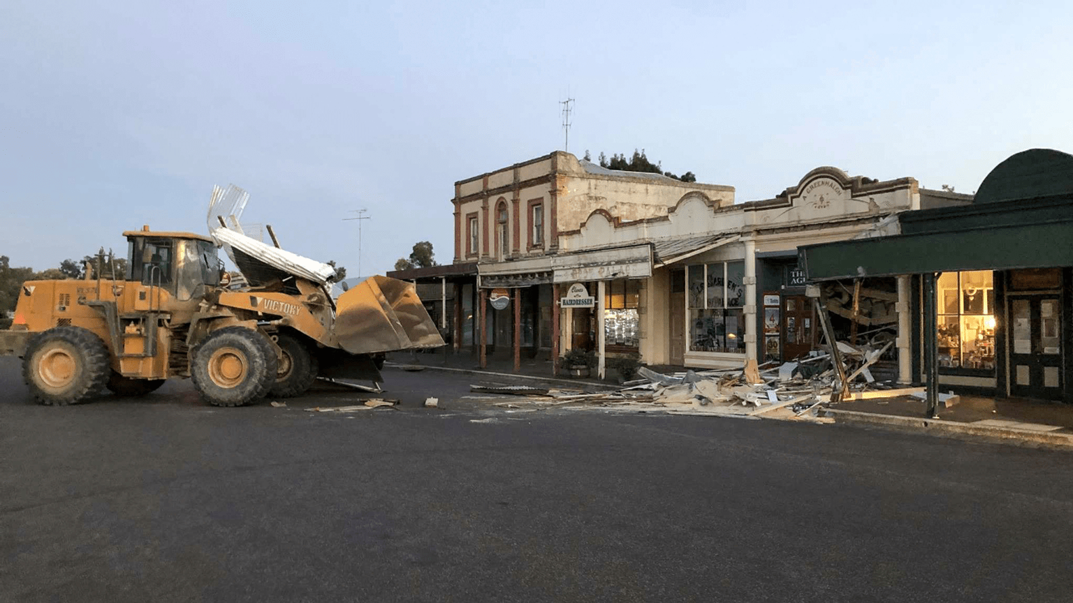 Police Life stories – Busting open an ATM gang - Damaged shop in clunes 1280x720 – Feature