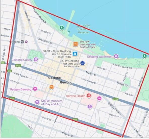 Public notice Geelong - NYE Wednesday 31 December 2025