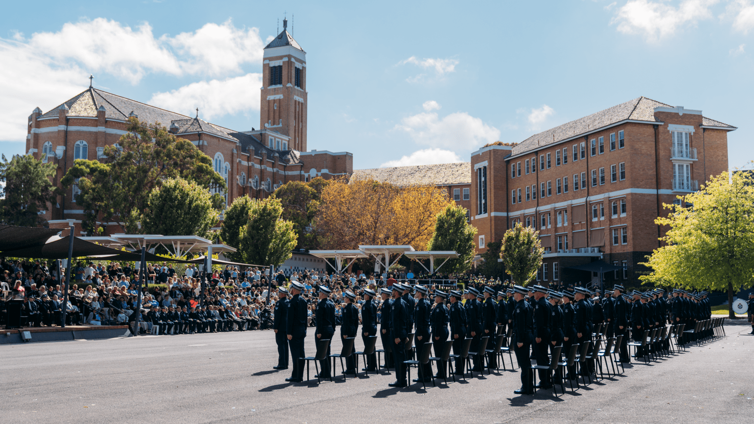 Graduation ceremony at the Victoria Police Academy