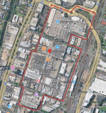 Public notice map - Bayside Shopping Centre Frankston 1 March to 30 June 2026