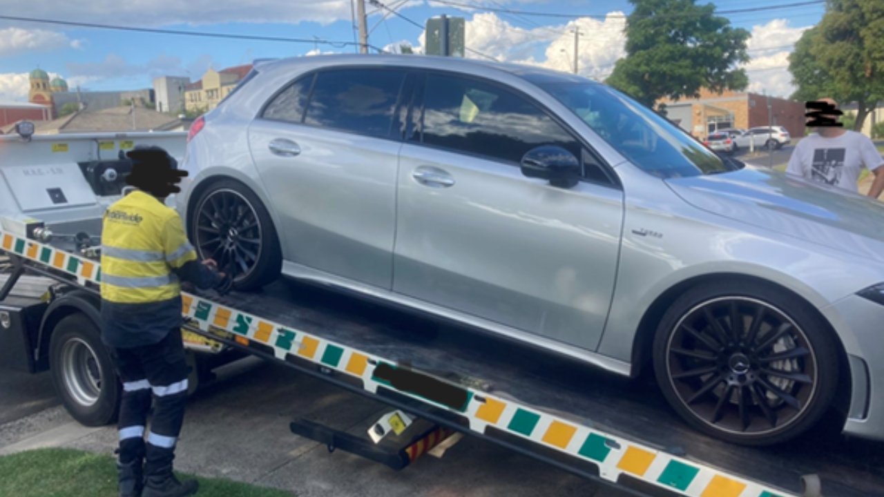 Police Life - Seized vehicle being towed away
