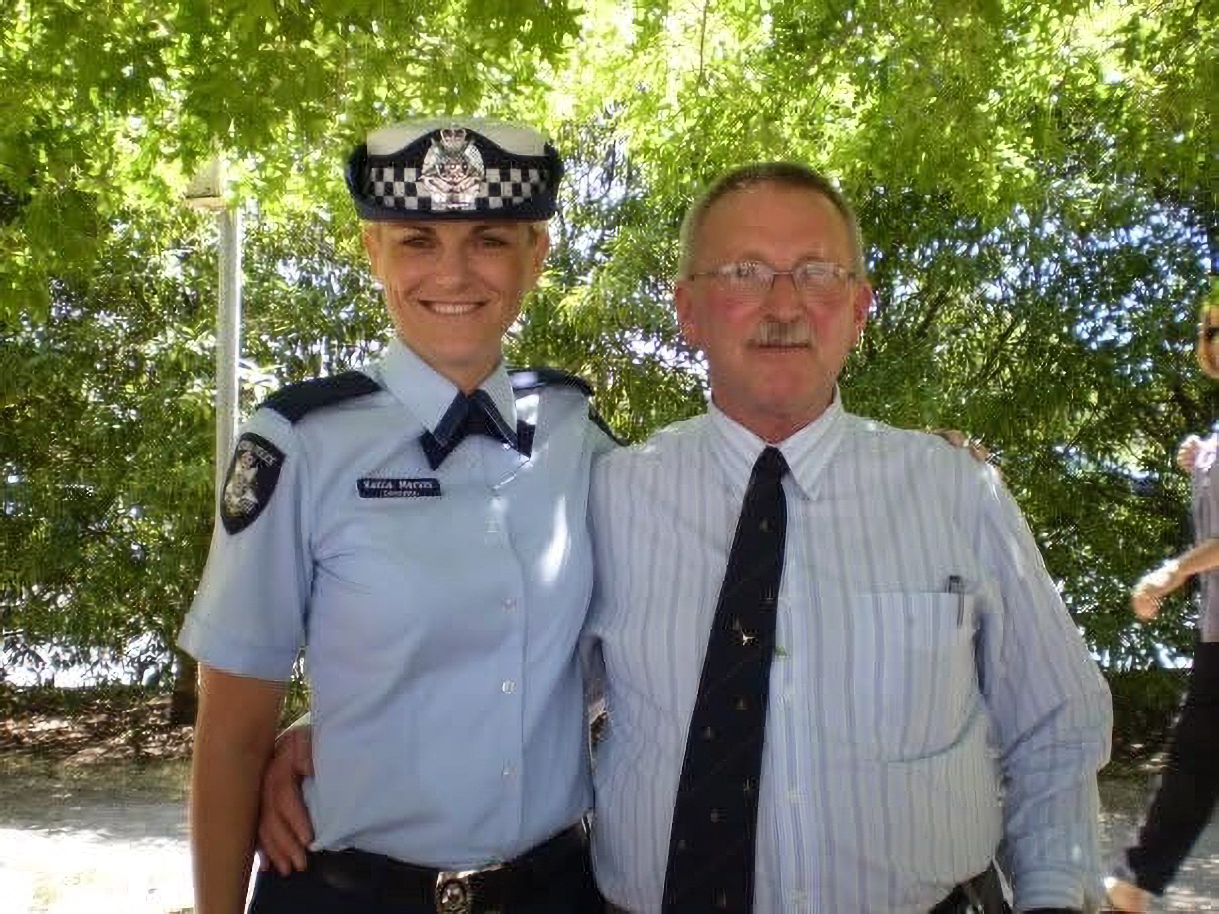 Police Life stories - Detective Leading Senior Constable Kellie Mervin with her dad